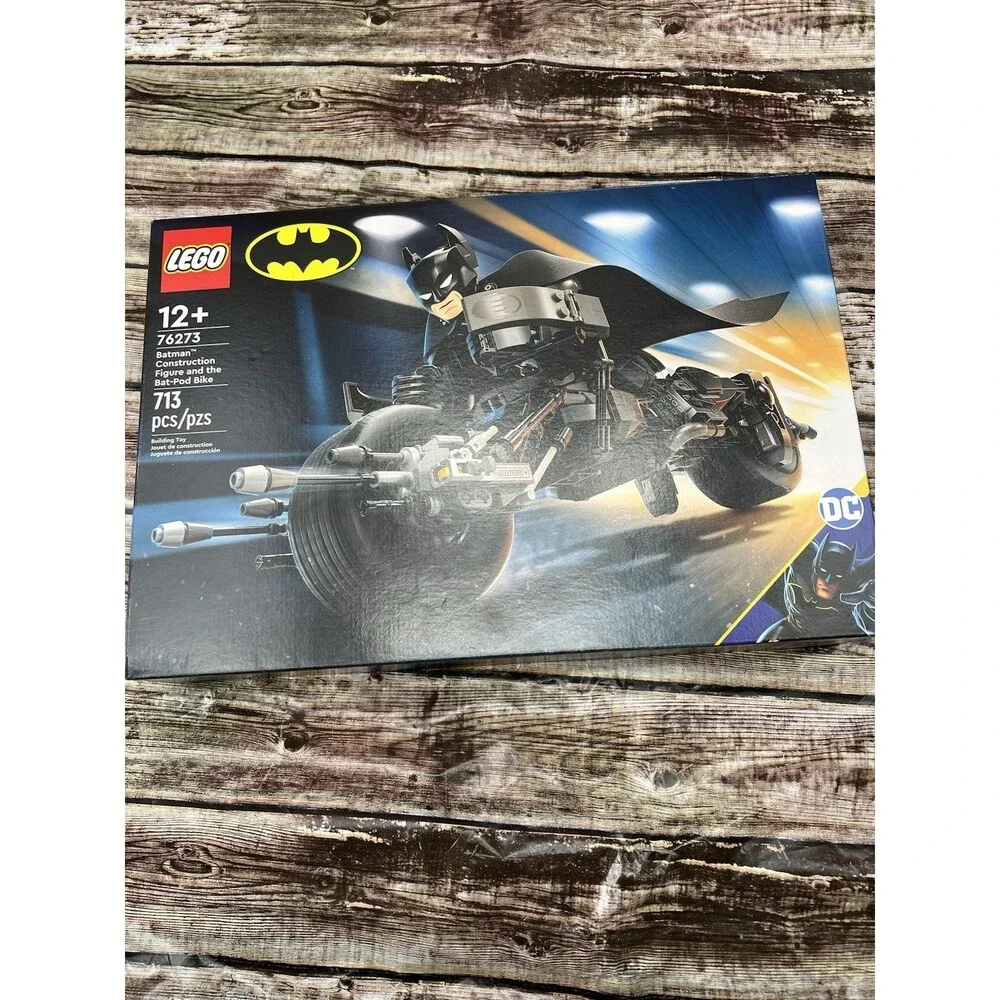 LEGO DC Batman Construction Figure and the Bat-Pod Bike 76273 6471497 New In Box